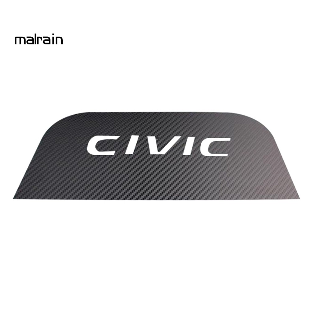 Miếng Dán Đèn Phanh Xe Hơi Honda Civic Chất Liệu Sợi Carbon