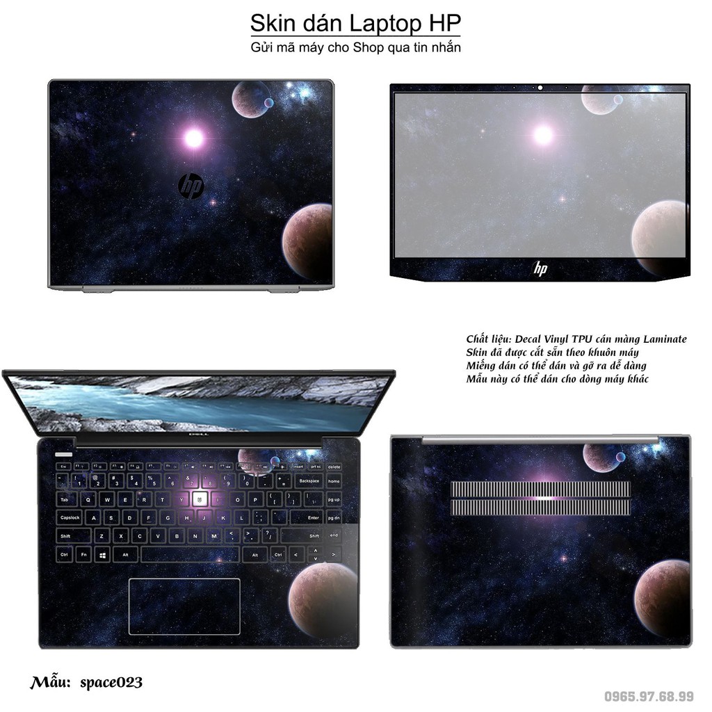 Skin dán Laptop HP in hình không gian _nhiều mẫu 4 (inbox mã máy cho Shop)