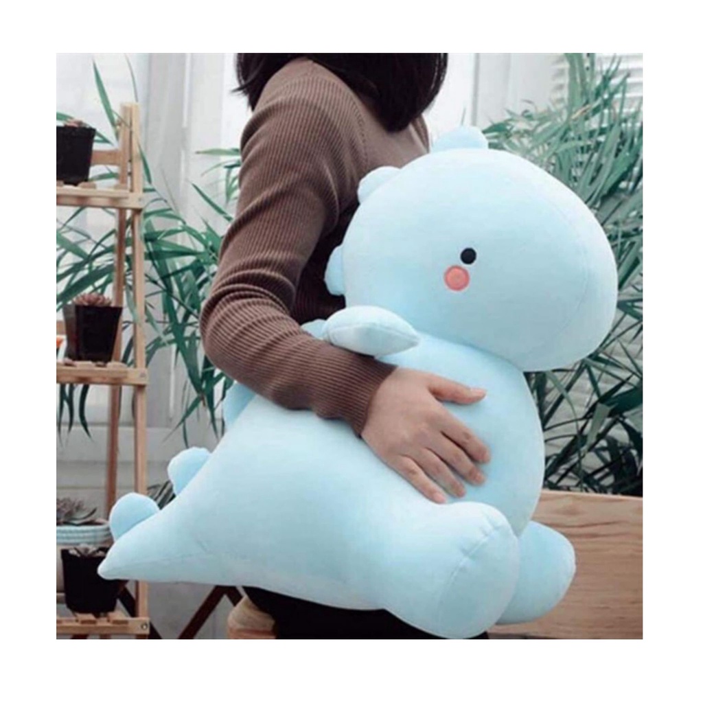 [Rẻ Vô Địch] Gấu bông, Thú nhồi bông Khủng Long Xanh/Cam (Size 45cm-55cm)