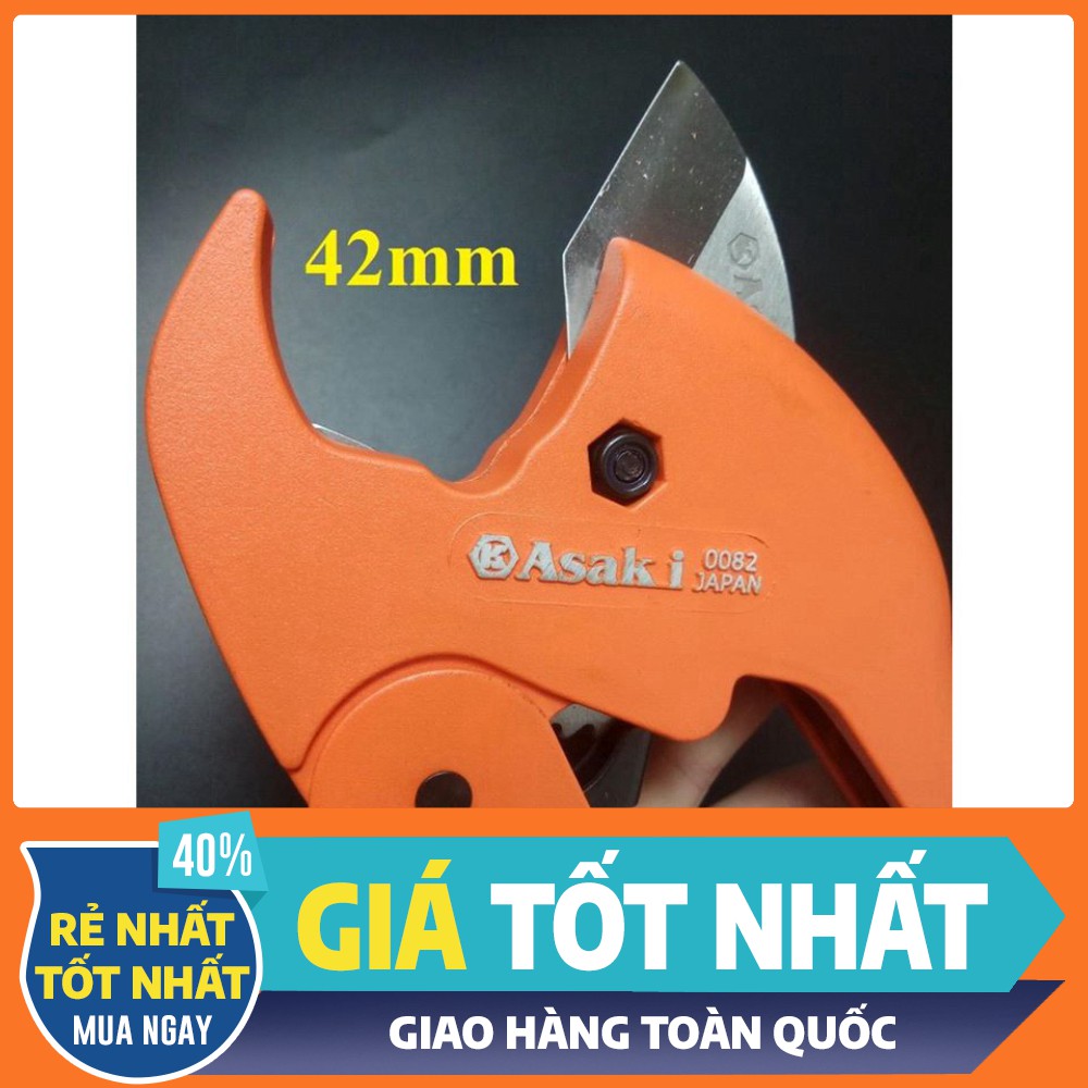 [ HÀNG CHÍNH HÃNG - GIÁ TỐT NHẤT ] Kéo cắt ống nhựa PVC, PPR, PE đa dạng, hạng nặng Asaki 35mm, 42mm, 63mm(CHO KHÁCH XEM