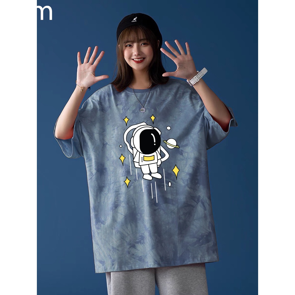 Áo phông phi hành gia, Áo thun cotton co dãn in hình chắc nét cho cả nam nữ