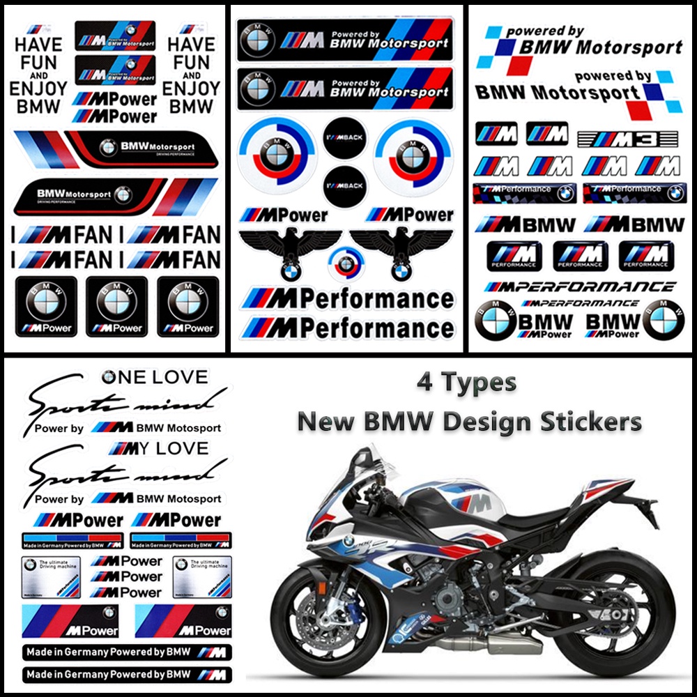 Huy Hiệu Dán Trang Trí Xe Hơi BMW Motorrad Motorsport Phản Quang