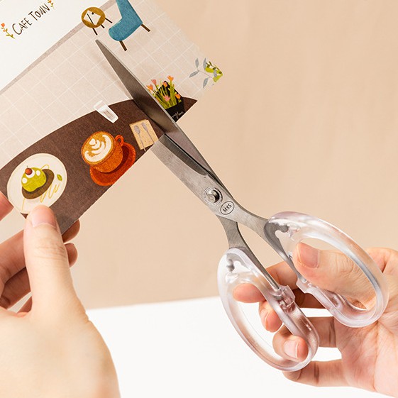 Kéo Cắt Giấy Cán Trong Suốt Cực Xinh Và Xịn Phong Cách Hàn Quốc