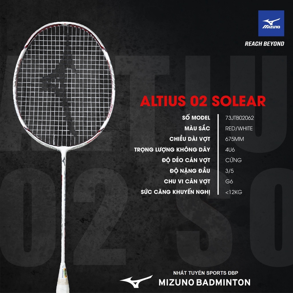 Vợt cầu lông Mizuno ALTIUS 02 SOLEAR (Chính hãng)