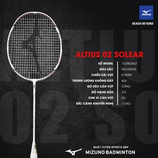 Vợt cầu lông mizuno altius 02 solear