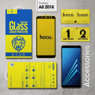 Cường lực galaxy a8 2018 hiệu hoco full lcd viền màu
