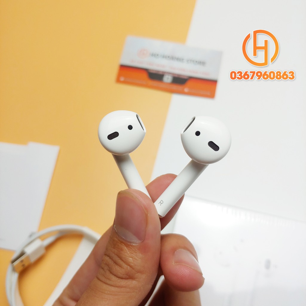 Tai Nghe Airpods 2 Bluetooth 5.0 Định Vị, Đổi Tên, Sạc Không Dây, Tháo Tai Dừng Nhạc Phiên Bản Cao Cấp Nhất 2021