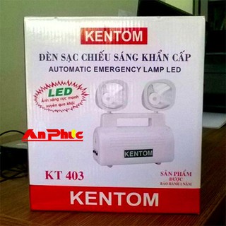 Đèn sạc chiếu sáng sự cố thoát hiểm Kentom KT 403