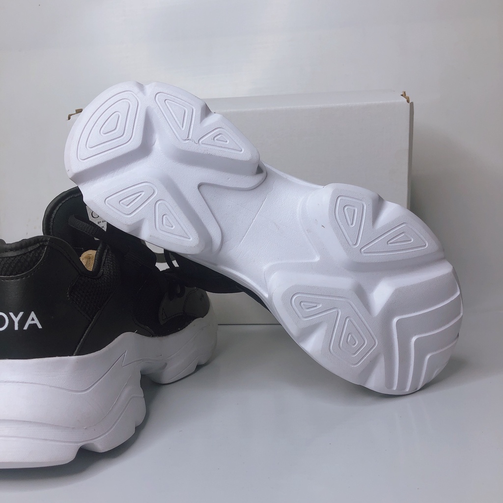 Giày Sneaker thể thao nam Goya 06 nhẹ, êm, thoáng mát màu đen