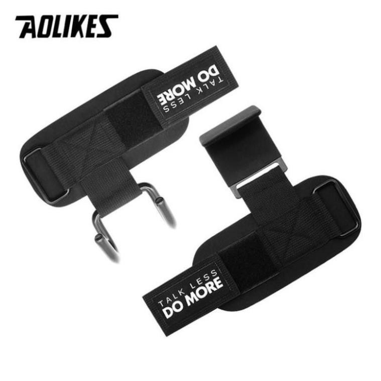 Đổ buôn - AOLIKES 7642  Dây Quấn Cổ Tay Có Móc Thép Nâng Tạ, Tập Gym đu xà tại nhà hoặc tâp xô vai