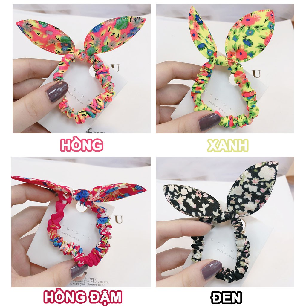 Cột tóc vải Scrunchies Tai Thỏ mini CT64 | BigBuy360 - bigbuy360.vn