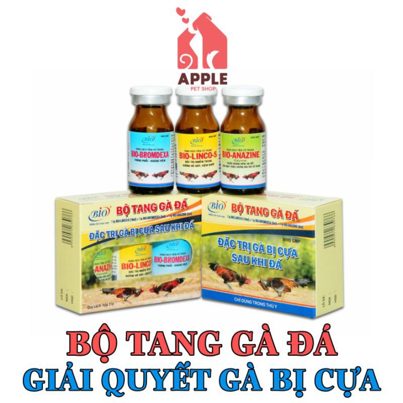 [BIO-BỘ TANG GÀ ĐÁ] [3 CHAI/BỘ] Chuyên giải quyết gà bị cựa