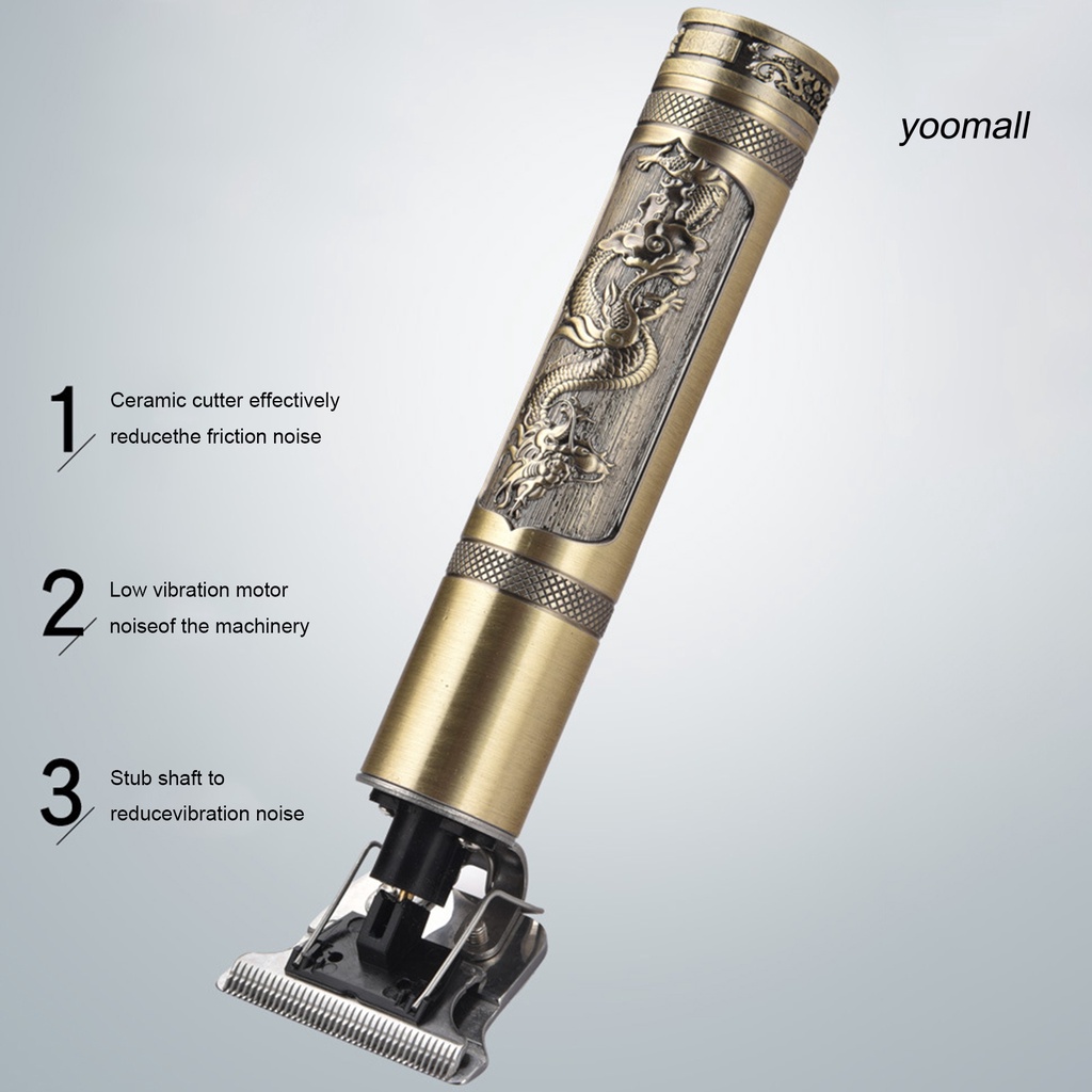 [Hàng mới về] Bộ Tông Đơ Cắt Tóc Không Dây T9 Có Thể Sạc Lại Tiện Dụng Kèm Phụ Kiện