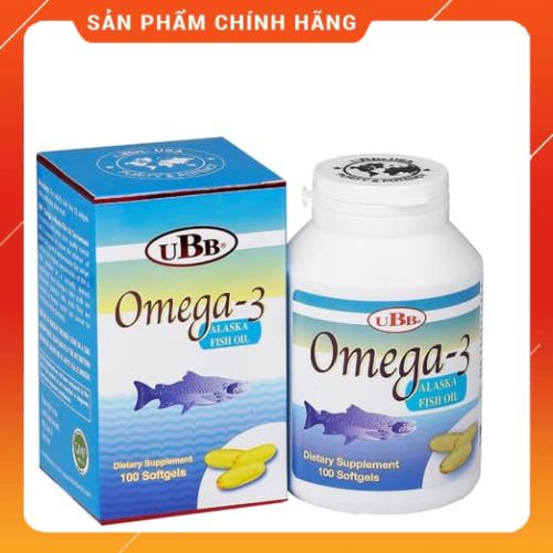Omega 3 UBB 30 viên - Dầu cá hỗ trợ giảm mỡ máu và phát triển não bộ