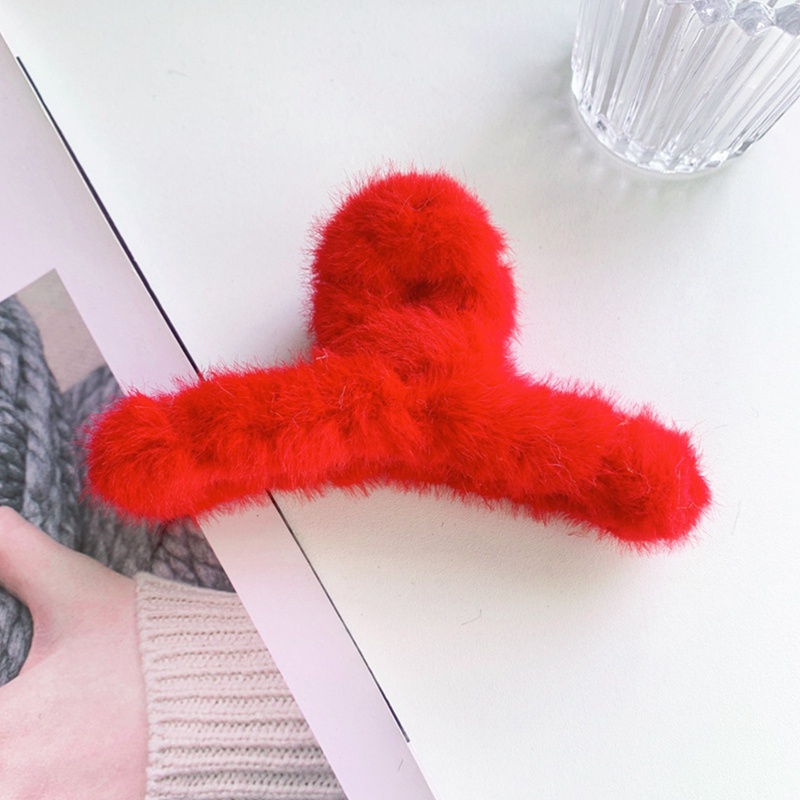 Ygt Kẹp Tóc Đính Lông Giả Thời Trang Thu Đông Hàn Quốc Cho Nữ