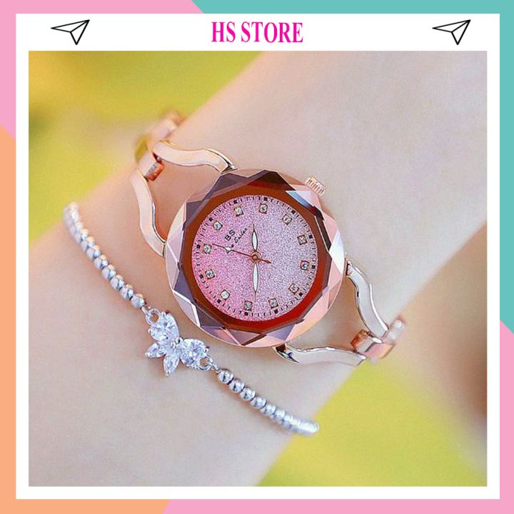 Đồng hồ đeo tay nữ chính hãng BS Bee Sister mặt nhỏ, sang trọng,thời trang hiện đại,Chất Liệu Titan Bảo hành 6 tháng