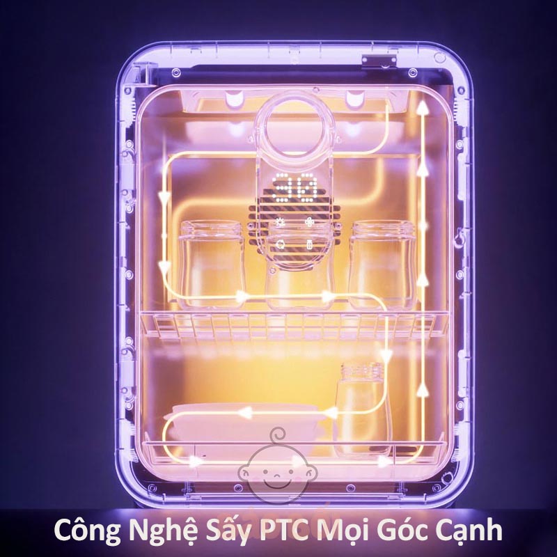 Máy Tiệt Trùng Sấy Khô Khử Mùi UV Tân Bôi NCVI Cao Cấp