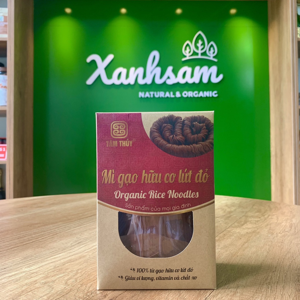 Mì Gạo Hữu Cơ Lứt Đỏ 400gr Tâm Thủy - Xanhsam Organic