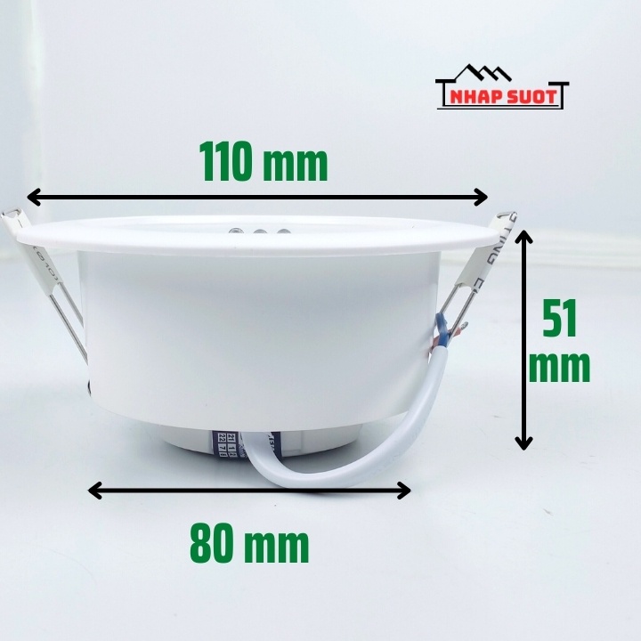 [Chính Hãng] Đèn Âm Trần UV Diệt Khuẩn LED Downlight Rạng Đông 90/7W (AT21.UV 90/7w)