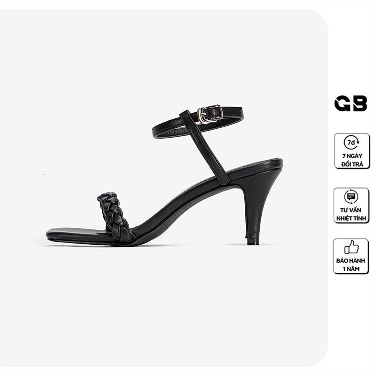 [Mã WABRMH99 giảm 12% đơn 99K]Giày Sandal Cao Gót giayBOM Quai Đan Gót Trụ Cao 5 cm GB00143