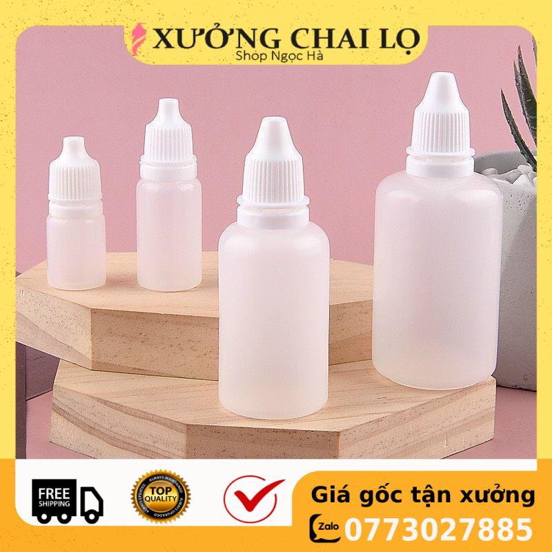 Lọ Nhựa ❤ GIÁ RẺ NHẤT ❤ Vỏ chai lọ nhỏ mắt 5ml,10ml,20ml,50ml Granty chiết dược phẩm, mực , mỹ phẩm,  phụ kiện du lịch