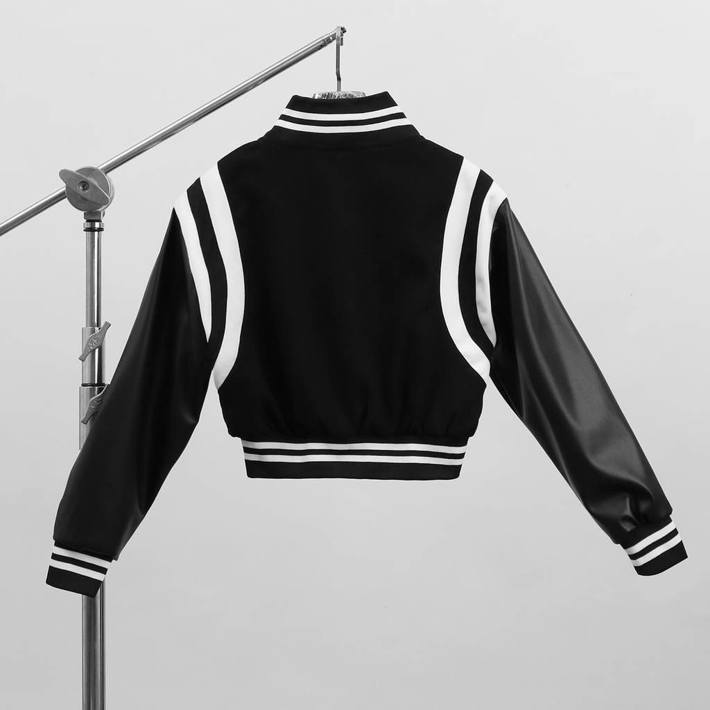 Áo Khoác Croptop Nữ Nỉ Form Rộng Gonz - S1