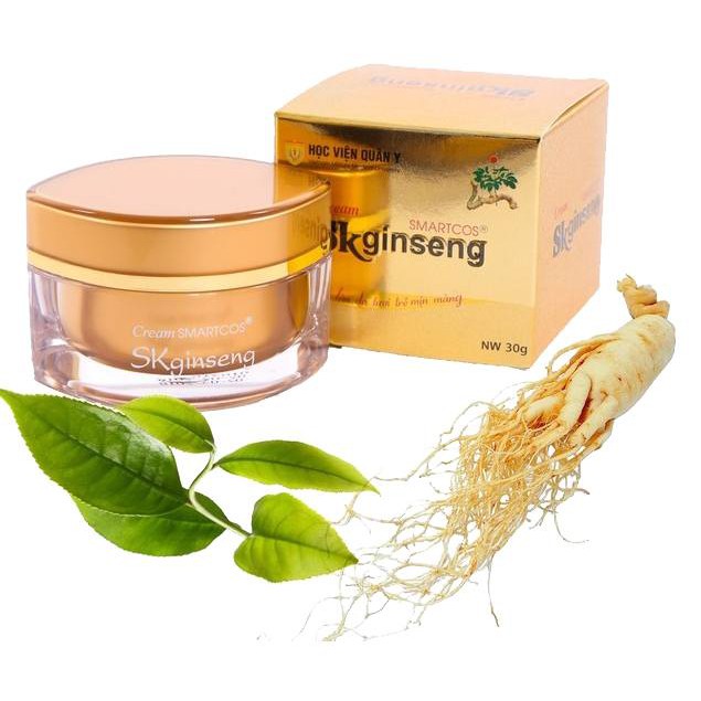 [COMBO] Kem sâm ngọc linh SK Ginseng HVQY tặng kem dưỡng ẩm môi Vaselin