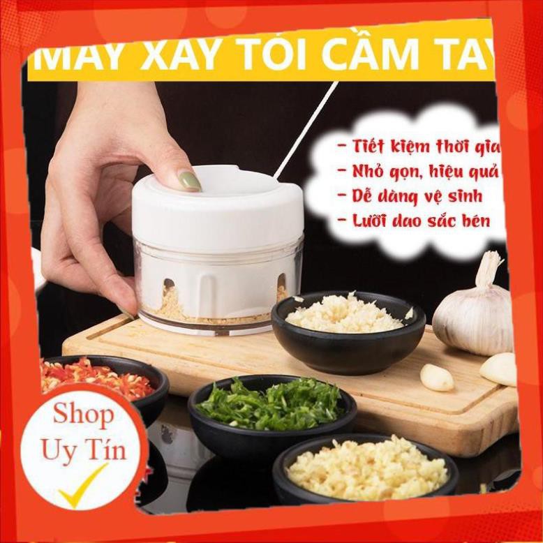 [Giá Sập Sàn] [Xay Tỏi Ớt - Nhanh Gọn] Máy xay tỏi ớt cầm tay Mini Food Chopper Đa Năng Tiện dụng ,Có Xay thịt ,Xay Đá