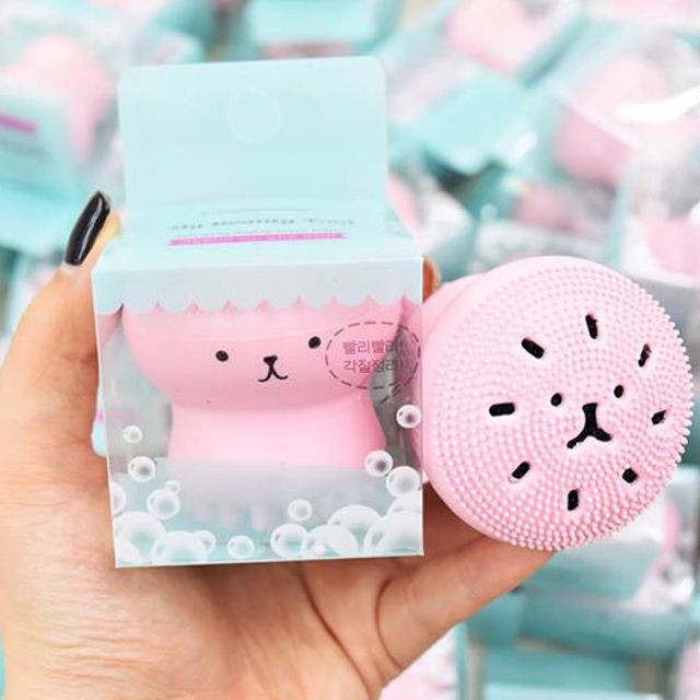 Cọ Rửa Mặt và Masage Bạch Tuộc