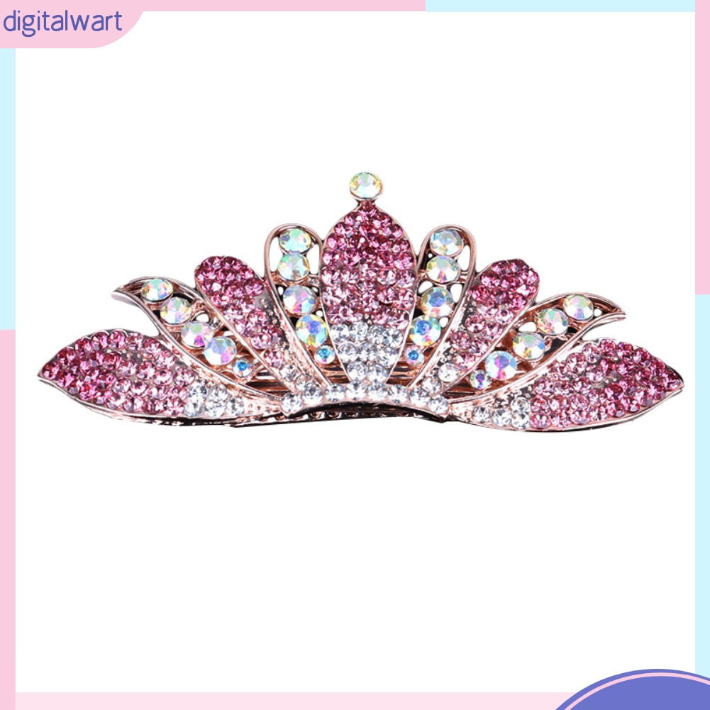 Kẹp Tóc Hình Vương Miện Đính Đá Thời Trang Cho Nữ