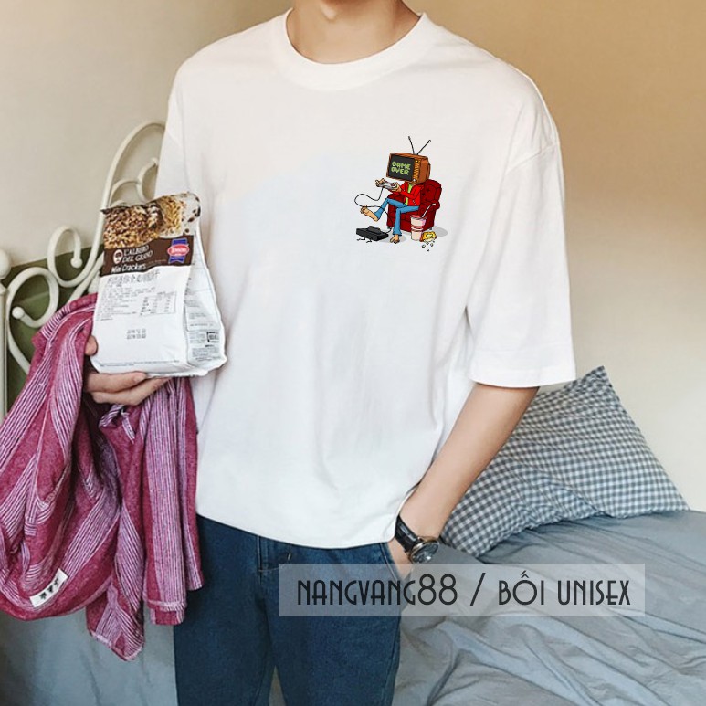 Áo tay lỡ unisex cá tính phong cách | BigBuy360 - bigbuy360.vn
