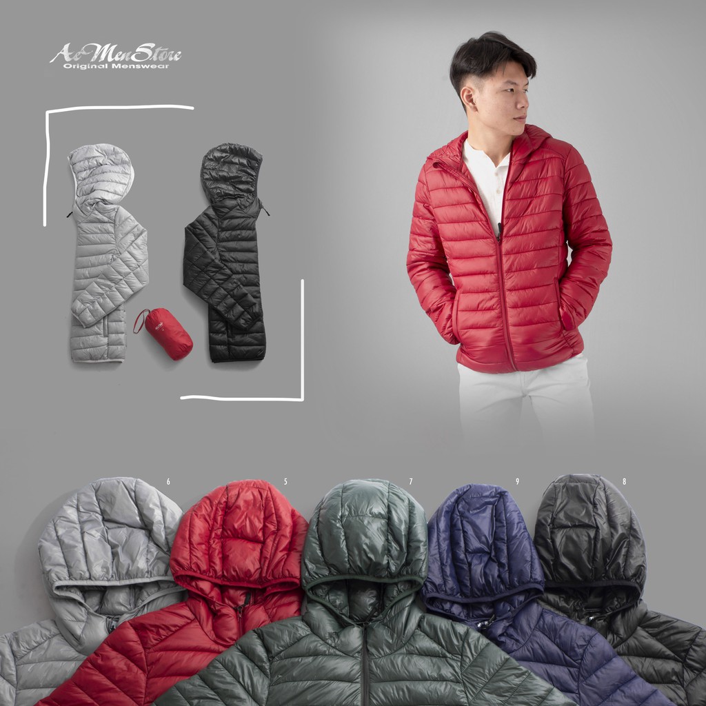 Áo khoác nam vải dù có mũ 5 màu AK117608 hàng cao cấp xuất khẩu Hàn quốc của Routine