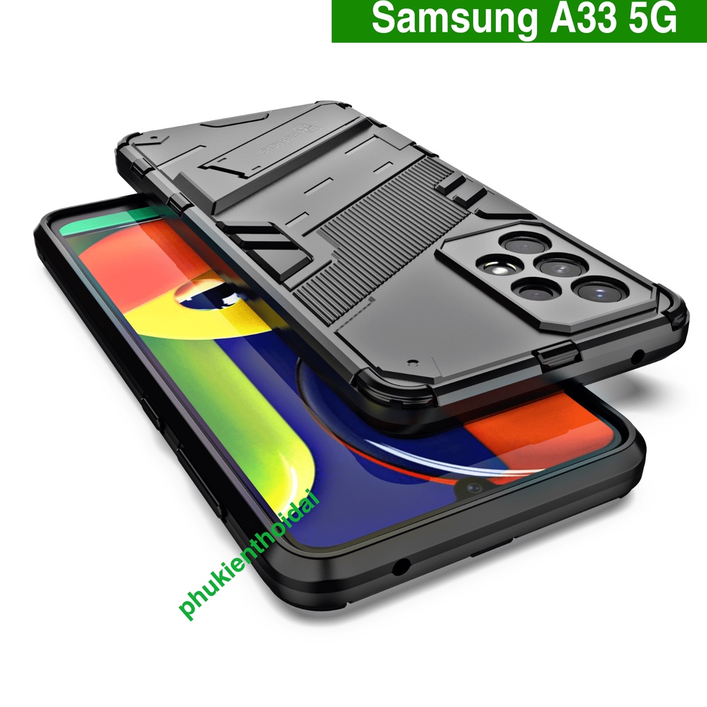 Ốp lưng Samsung A32 / A32 4G / A33 5G / A34 5G Iron Man Ver 2 chống sốc giá đỡ thời trang cao cấp