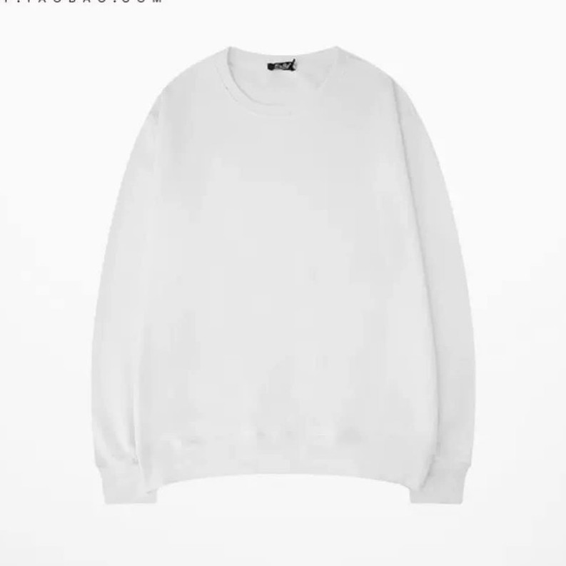 Áo sweater trơn chất nỉ chân cua