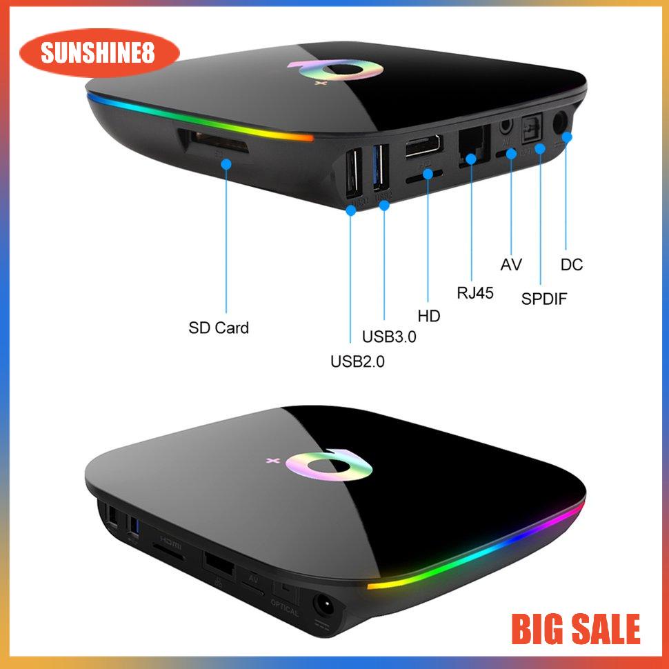 【SUN】Android TV Box  Q + Plus Hộp TV Box  Android 9.0 2GB+16G  Smart Media Player Set Top Box