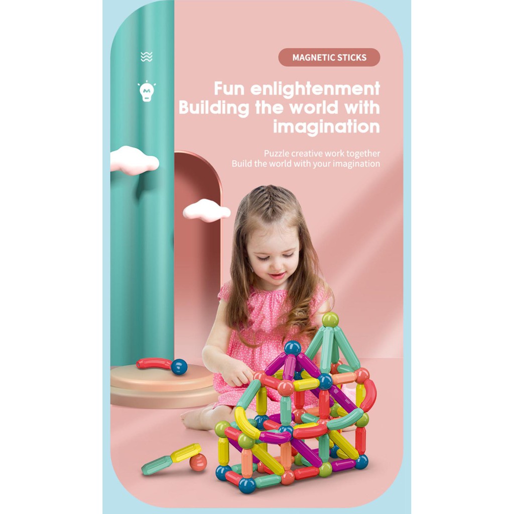 Đồ chơi nam châm Lắp ráp các khối đồ chơi từ tính Lago Vn | BigBuy360 - bigbuy360.vn