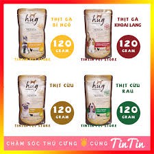 PATE HUG DÀNH CHO CHÓ GÓI 120G (4 Vị )