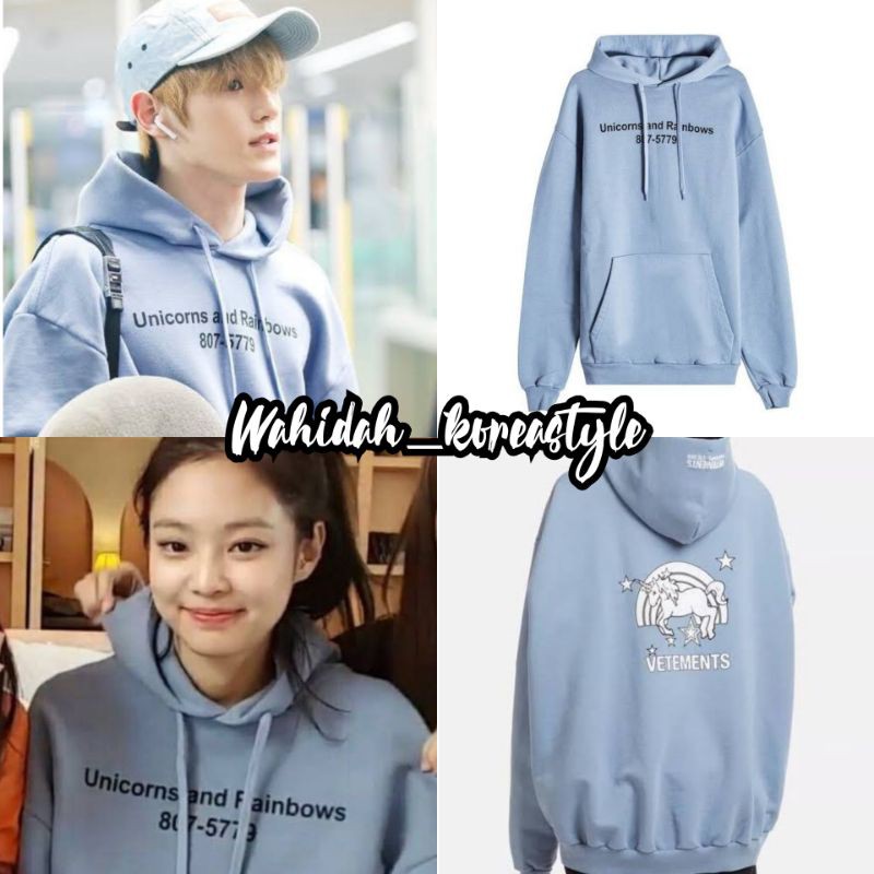 Jennie vetements hoodie hotsell