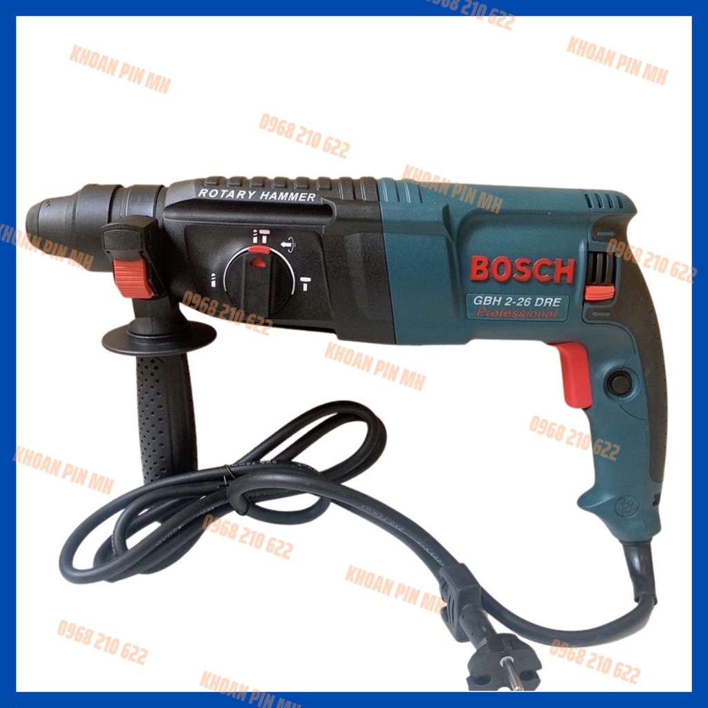 Máy khoan bê tông Bosch 2-26, công suất 1000w dây đồng 100% bảo hành 12 tháng.