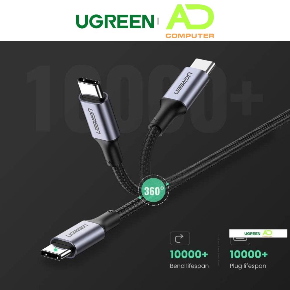 Cáp sạc nhanh USB Type C PD hỗ trợ 100W UGREEN US316 US334