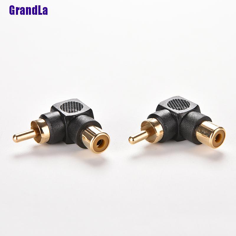 Set 2 Đầu Chuyển Đổi Âm Thanh Từ Giắc Cắm X Rca Male Sang Female M / F Av Plug 90 Right | BigBuy360 - bigbuy360.vn