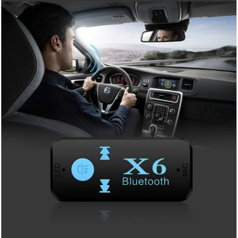 Đầu thu phát bluetooth âm thanh x6 hỗ trợ thẻ nhớ có thể sử dụng như máy nghe nhạc.