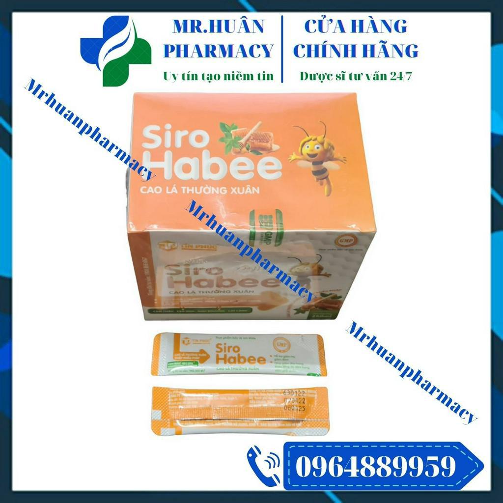 Siro Habee (Hộp 50 gói x 5ml) - Hỗ trợ giảm ho, giảm đờm, giúp giảm đau họng, khản tiếng do viêm họng, viêm phế quản