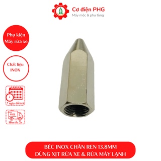 Đầu xịt béc rửa xe, máy lạnh nối ren trong 13.8 ly| Béc rửa máy lạnh