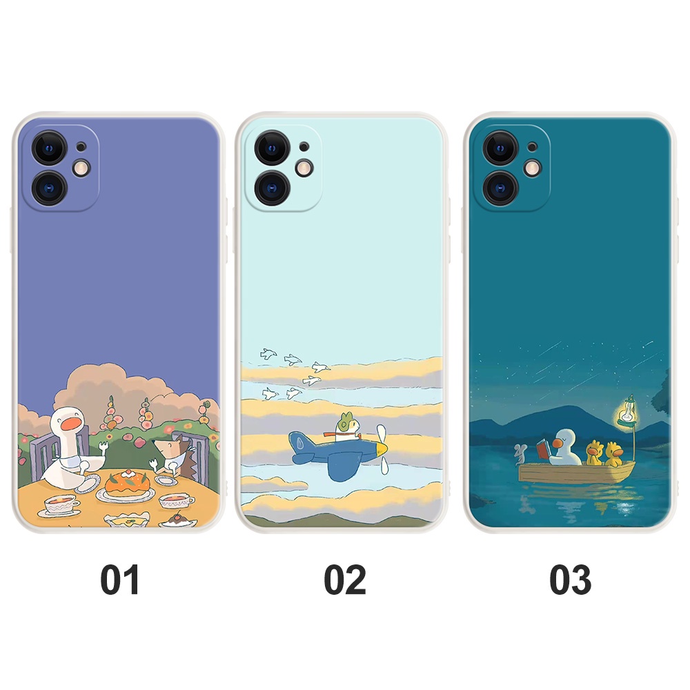 Ốp Điện Thoại Silicon Mềm Họa Tiết Vịt TPA Hoạt Hình Cho OPPO Realme Q3 PRO C21 5 5S 5i 6 6i 6s 8i 5 6 7 8 PRO #H182