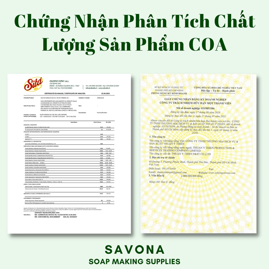 500ml Dầu Oliu Pomace Nguyên Chất - SavonA Olive Pomace Oil 500ml
