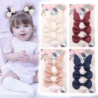Set 3 kẹp tóc nơ dễ thương cho bé gái