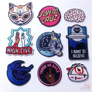 Sticker thêu, patch thêu dán quần áo hình mèo vũ trụ