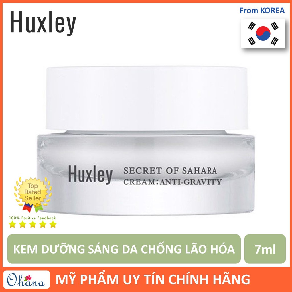 Kem Dưỡng Sáng Da, Chống Lão Hóa Huxley Cream; Anti Gravity 7ml (Huxley Mini)