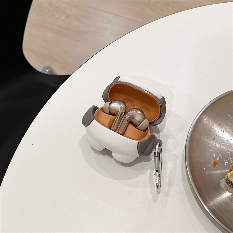 Vỏ Bảo Vệ Hộp Sạc Tai Nghe bluetooth Không Dây Xiaomi Mi Buds 4 Pro Bằng Silicon Mềm Hình Cá Mập 3D Dễ Thương